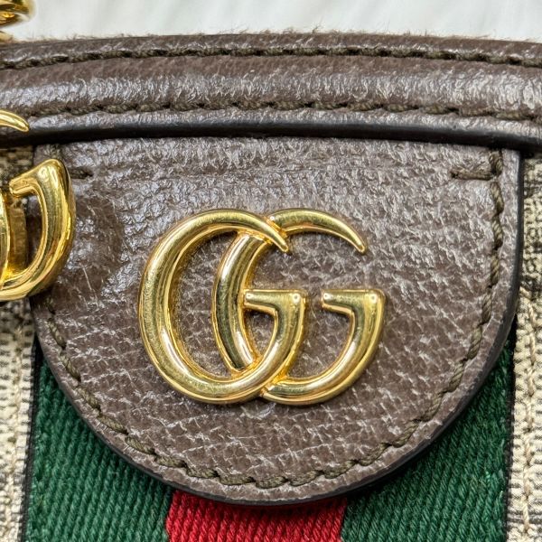 【9成新】【12期0利率】 GUCCI 經典Ophidia系列 GG Supreme 貝殼包 