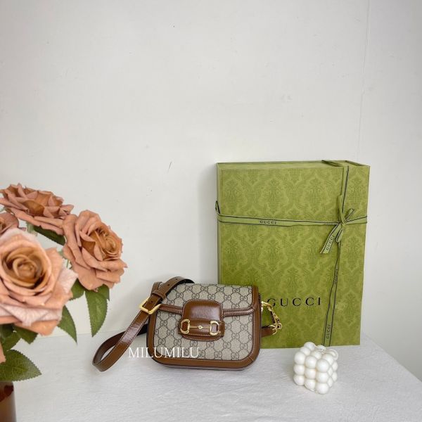 【12期0利率】GUCCI Horsebit 1955 MINI【台灣購證】【95成新】 