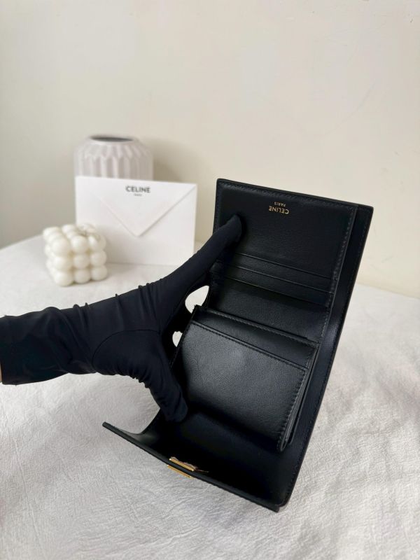 【99成新】CELINE 16 三折短夾 