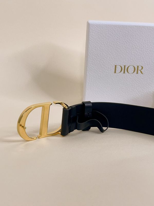 【分期0利率】DIOR  蒙田小牛皮皮帶 3.5公分【9成新】 