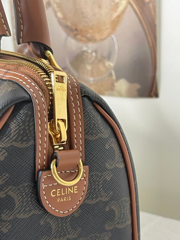 【分期0利率】CELINE 新款凱旋門老花SPEEDY小號【95成新】 