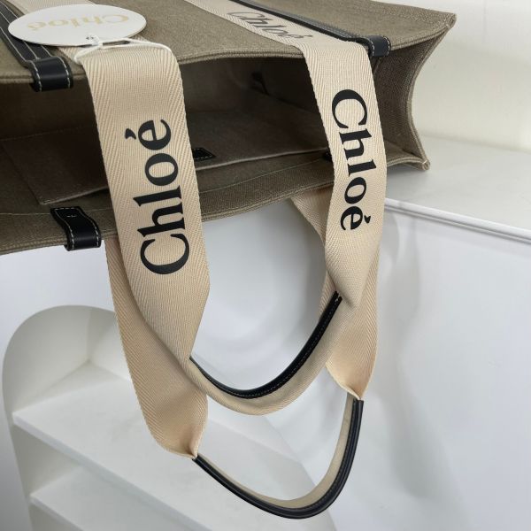 【12期0利率】【全新品】Chloé 中號Woody Tote Bag 深藍 