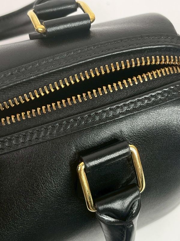 【9成新】CELINE 光滑牛皮革小號波士頓包 