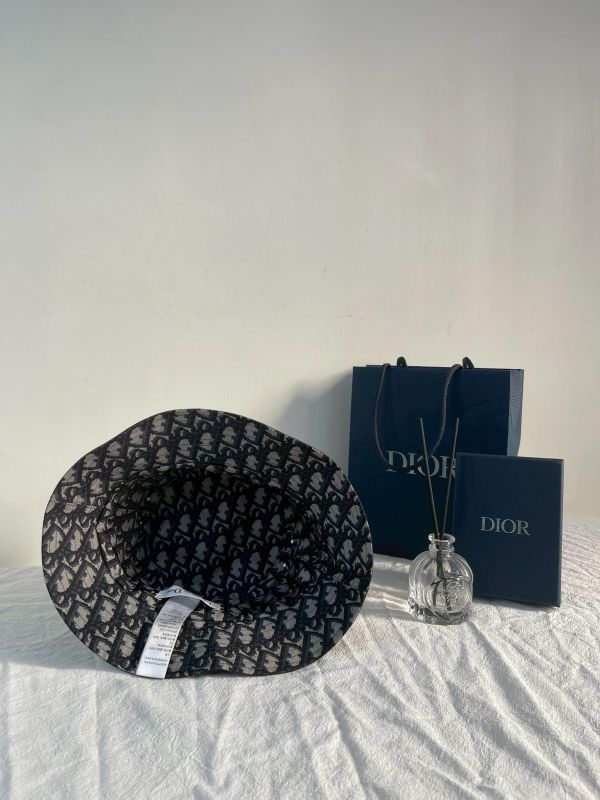 【99成新】DIOR Teddy-D 雙面窄邊漁夫帽 