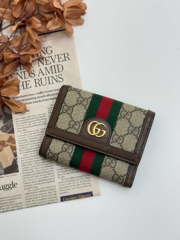 【9成新】GUCCI OPHIDIA三折短夾 