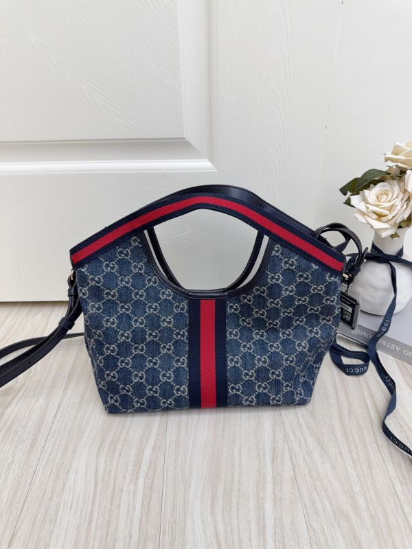 【9成新】GUCCI GIGLIO 緹花托特包 