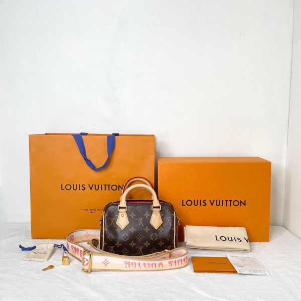 【12期0利率】LV Speedy Bandoulière 20【95成新】【現金價56000】 