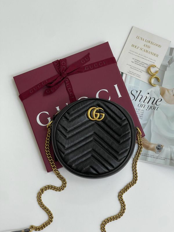 【95成新】GUCCI MARMONT 圓餅包 