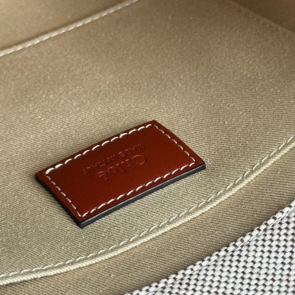 【12期0利率】Chloé 背帶款小號 Woody Tote Bag 焦糖色【95成新】 