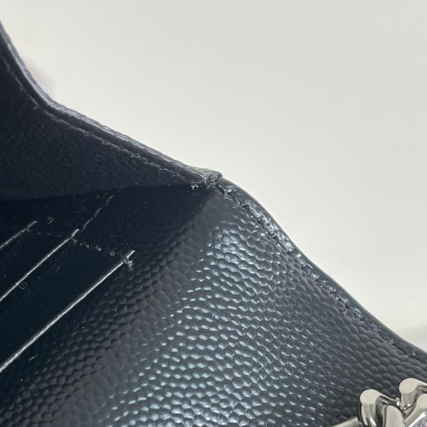 【12期0利率】YSL WOC 魚子醬鍊包 銀扣22.5CM【台灣購證】【95成新】 