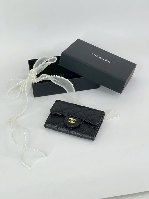 【99成新】CHANEL COCO 牛皮零錢卡包 