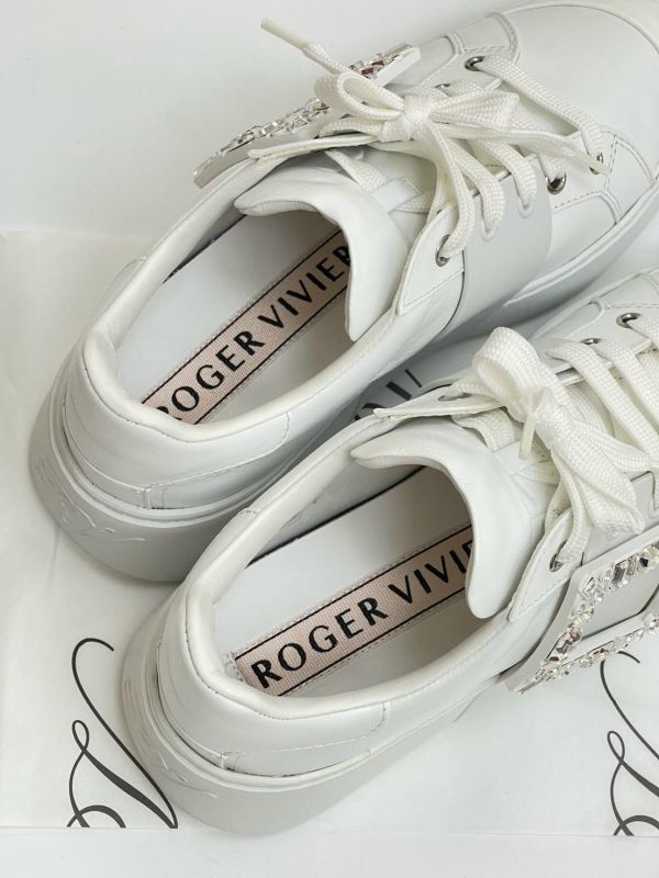 【95成新】Roger Vivier Viv' Skate 皮革運動鞋 38號 