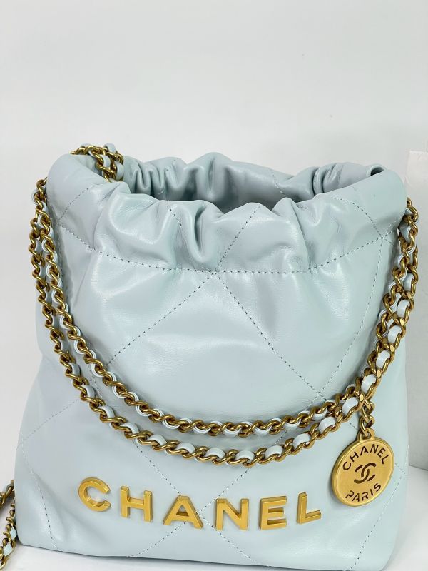 【95成新】CHANEL 22 迷你束口包 