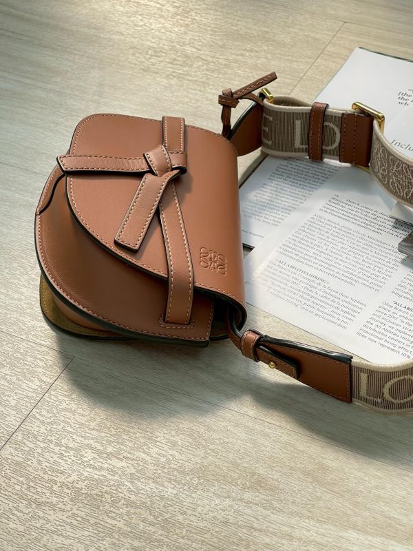 【95成新】LOEWE MINI GATE 雙層包 焦糖 