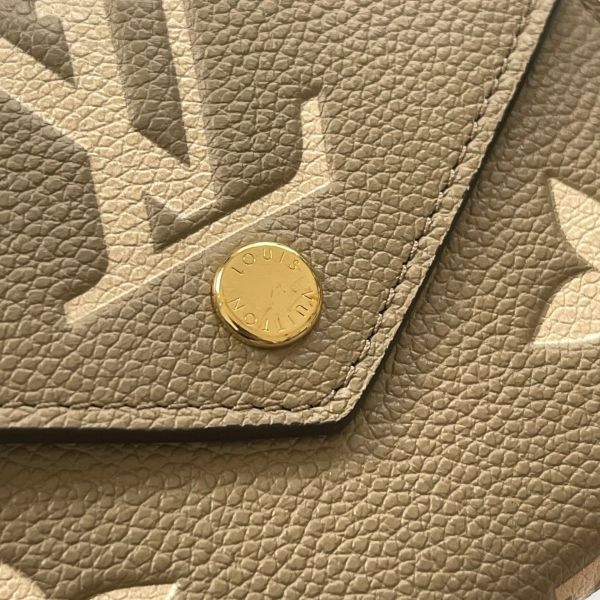 【12期0利率】LV   Victorine皮革三折短夾【99成新】 