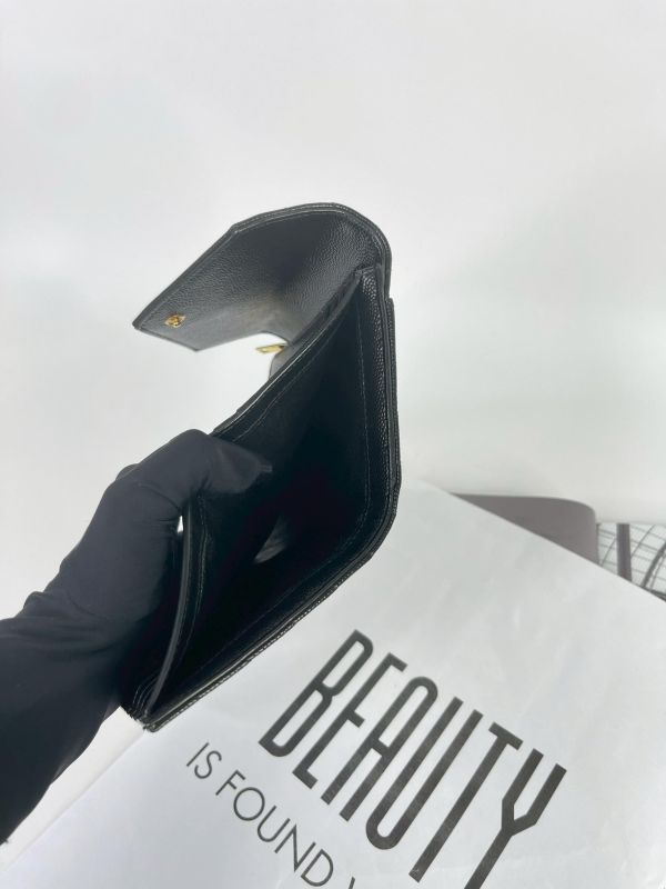 【95成新】YSL 魚子醬三折短夾 