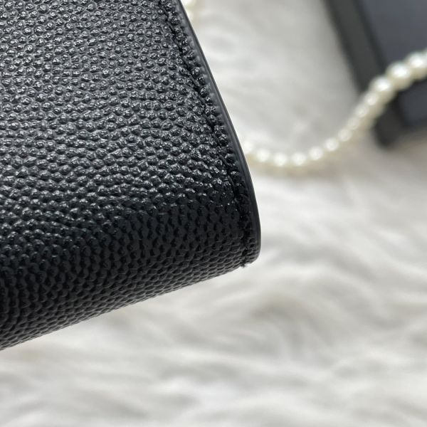 【12期0利率】YSL 牛皮雙層扣式短夾【9成新】 