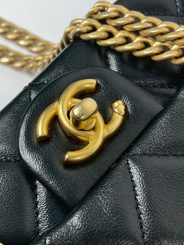 【99成新】CHANEL 愛心金球方胖 