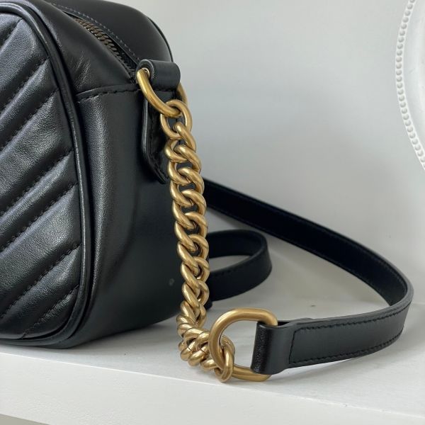 【12期0利率】GUCCI GG Marmont 相機包 24公分【9成新】 gucci 女包