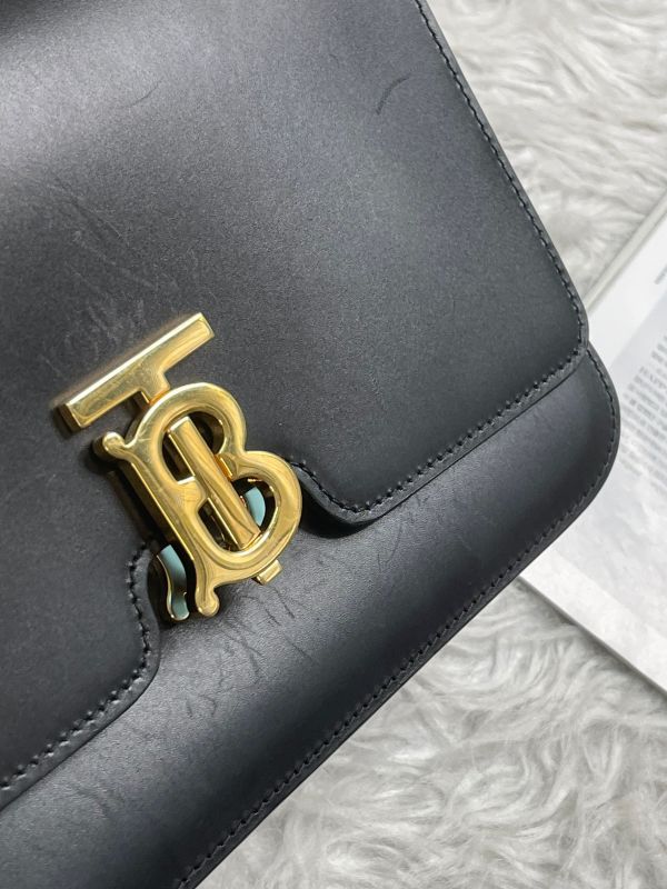 【分期0利率】BURBERRY TB LOGO肩背包 中號【9成新】 