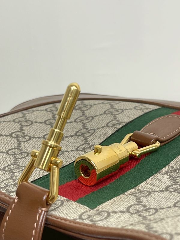 【分期0利率】GUCCI Jackie 經典1961緹花拼接兩用包【95成新】 