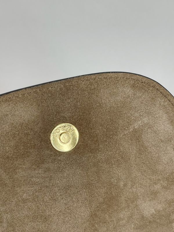 【分期0利率】LOEWE MINI GATE 雙層包 焦糖【95成新】 