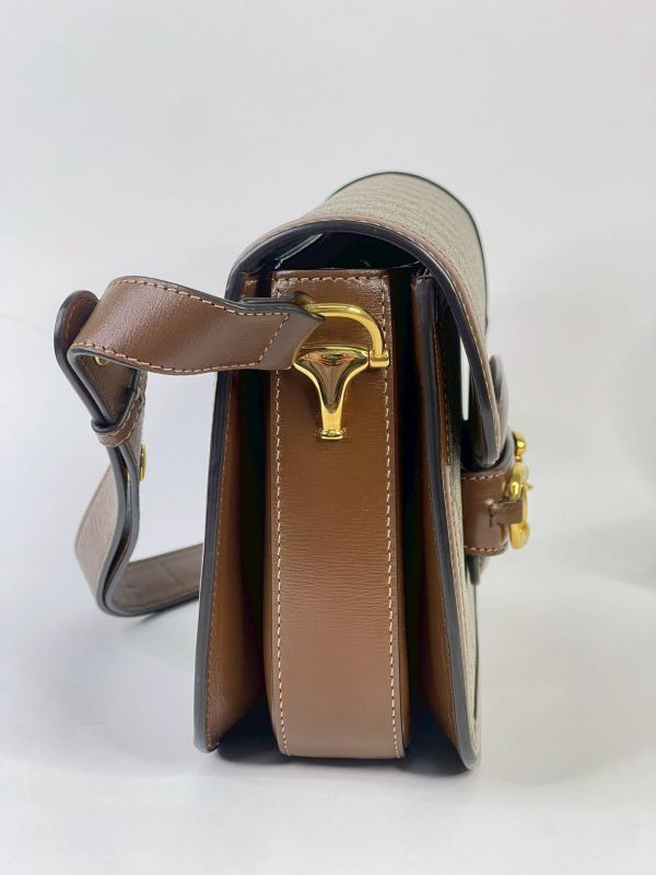 【95成新】GUCCI Horsebit 1955 中號肩揹袋 