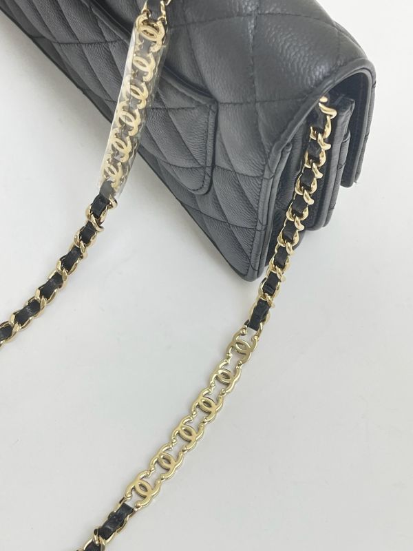 【95成新】CHANEL 22P 雙C鍊帶 WOC 