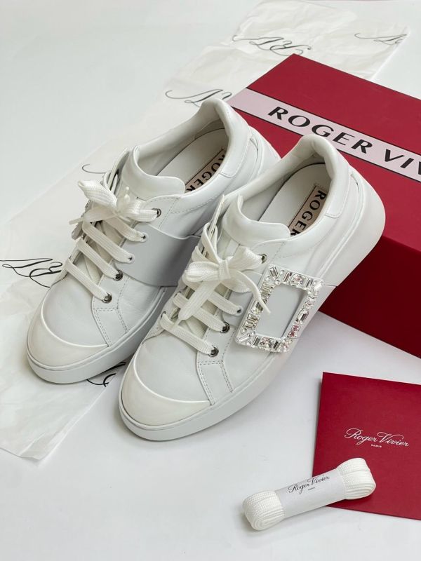 【95成新】Roger Vivier Viv' Skate 皮革運動鞋 38號 