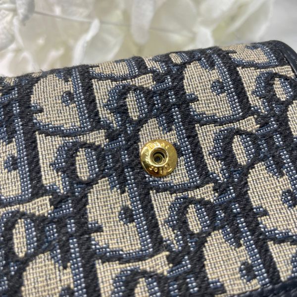 【9成新】【12期0利率】DIOR 30 MONTAIGNE 老花三折短夾 