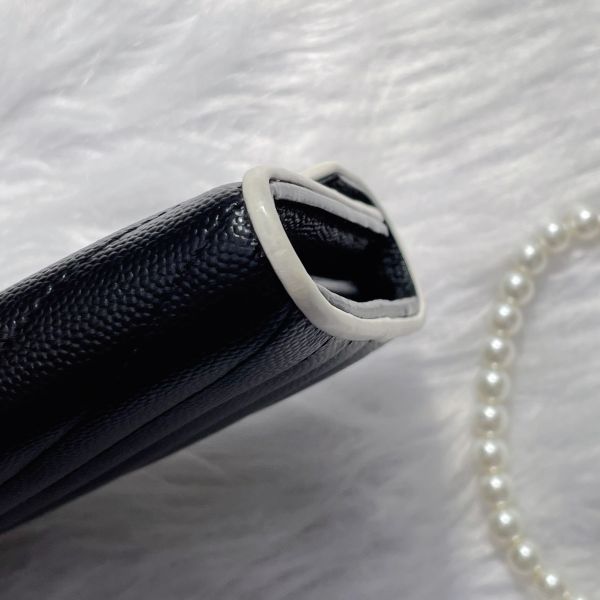【12期0利率】YSL  MONOGRAM 魚子醬信封長夾【9成新】 
