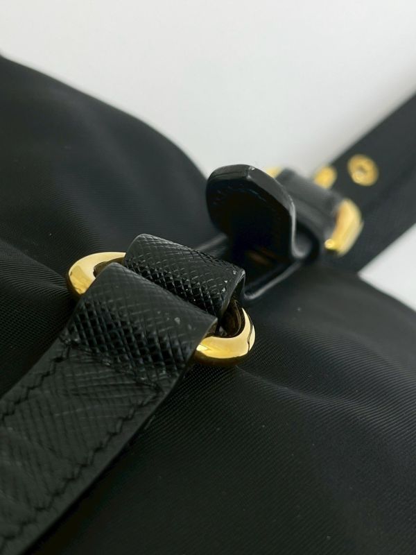 【95成新】PRADA 浮雕LOGO 尼龍托特包 