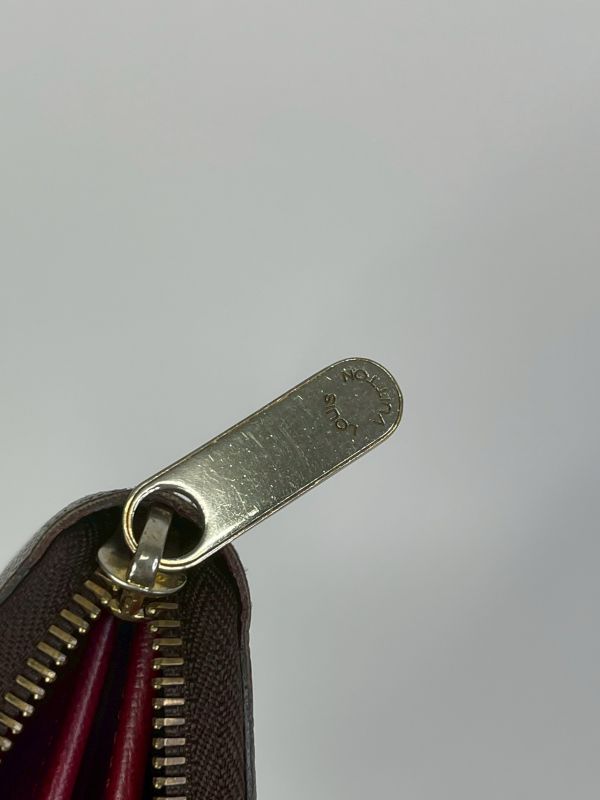 【85成新】LV ZIPPY Monmgram拉鏈長夾 紫紅色 