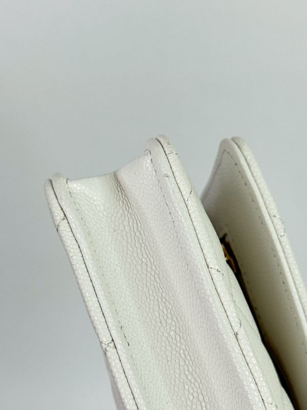 【分期0利率】CHANEL 魚子醬 WOC 白淡金 【95成新】 