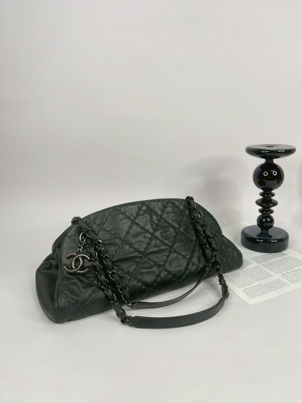 【分期0利率】CHANEL  閃亮皮革保齡球兩用包【9成新】 