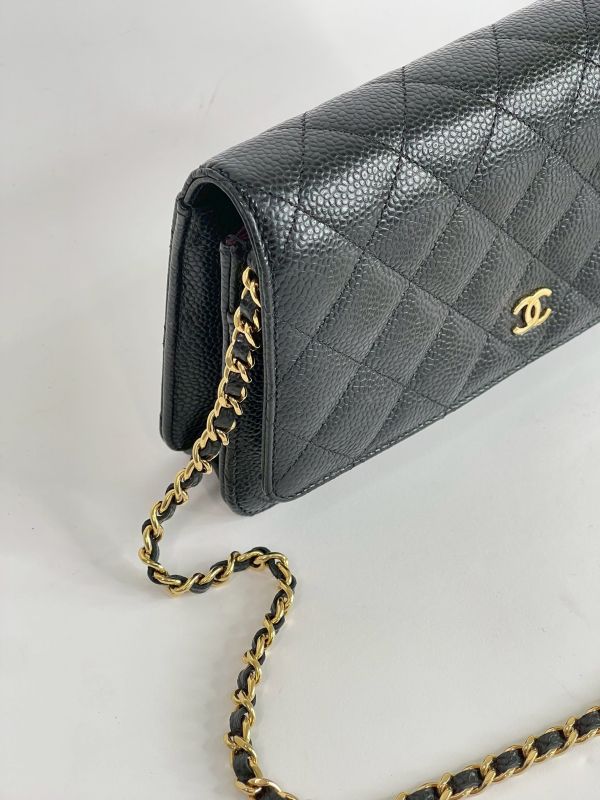 【分期0利率】CHANEL 魚子醬 WOC 黑金 【99成新】 