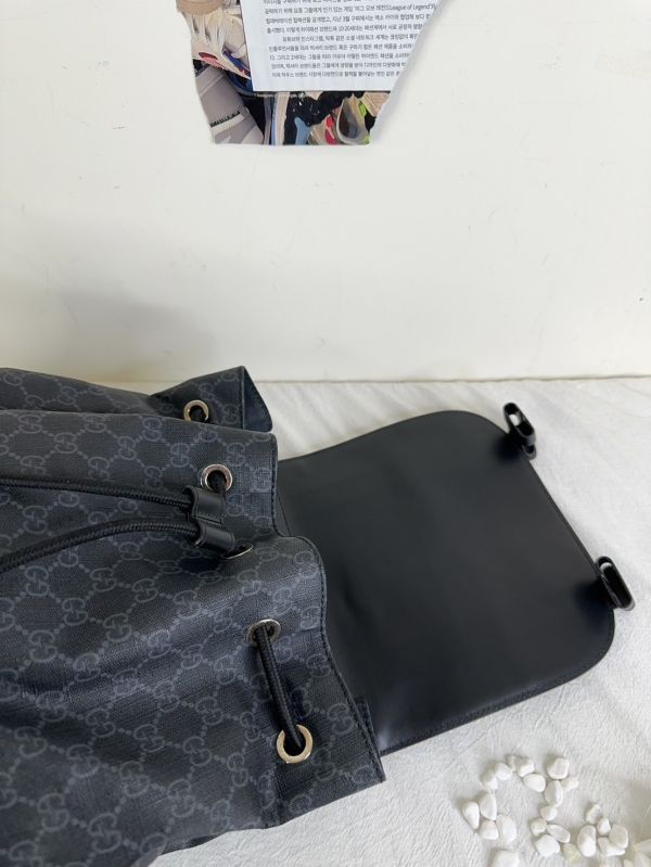 【12期0利率】GUCCI GG印花帆布後背包【9成新】 