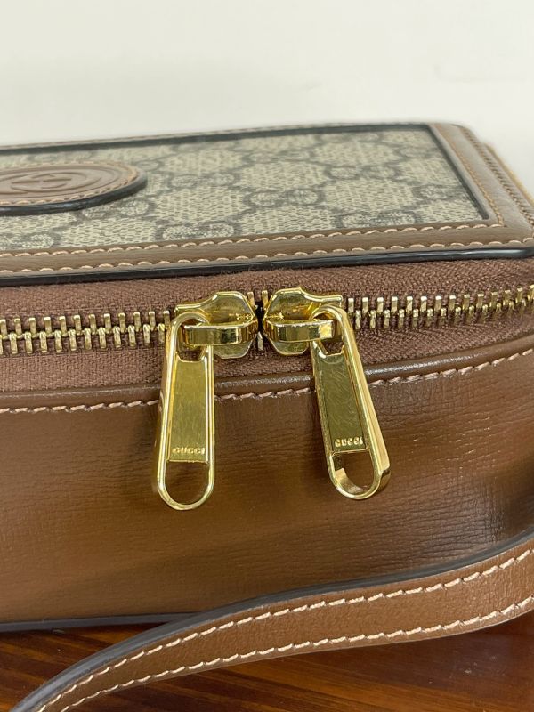 【99成新】GUCCI INTERLOCKING 迷你兩用相機包 