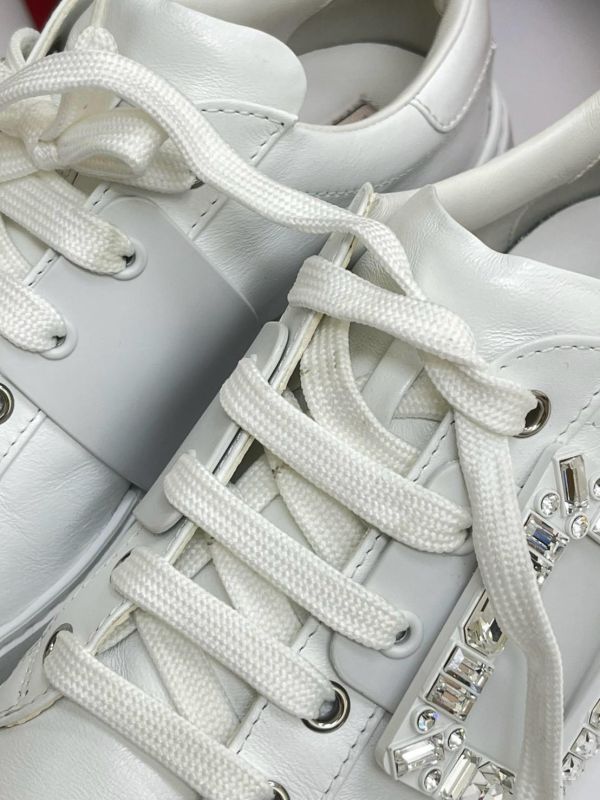 【95成新】Roger Vivier Viv' Skate 皮革運動鞋 38號 