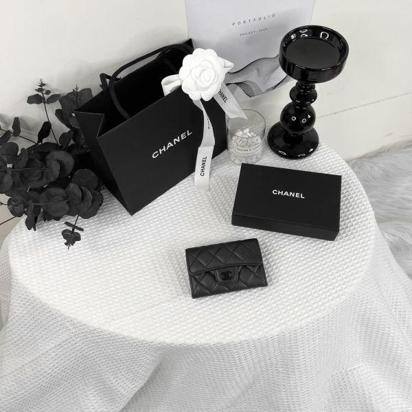 【12期0利率】Chanel COCO羊皮零錢卡包【95成新】 