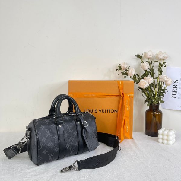 【12期0利率】LV Keepall Bandoulière 25【22年台灣購證】【95成新】 