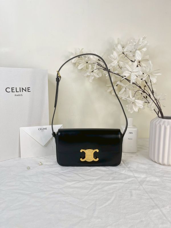 【分期0利率】CELINE 亮面牛皮革CLAUDE肩揹袋【99成新】 