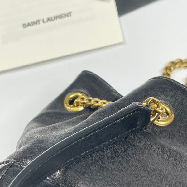 【12期0利率】YSL  Joe絎縫小羊皮迷你水桶袋【9成新】 