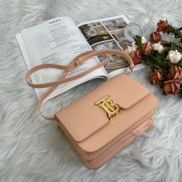 【9.9成新】【12期0利率】TB 小號專屬別皮革鎖識扣包 豆腐包 