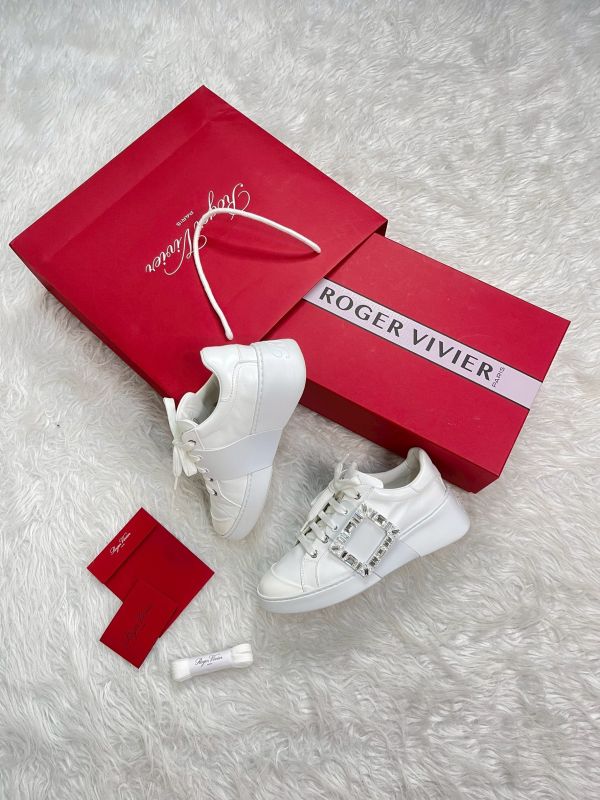 【分期0利率】Roger Vivier Viv' Skate 皮革運動鞋 37號【95成新】 