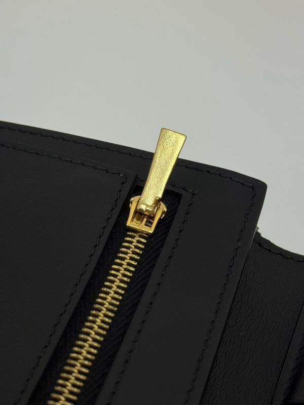 【95成新】CELINE STRAP粒面小牛皮錢包 