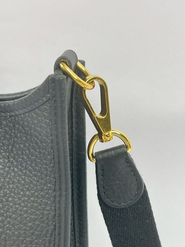 【分期0利率】HERMES Evelyne mini 黑色【95成新】 