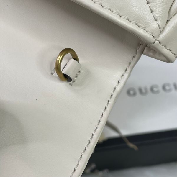 【9成新】【12期0利率】GUCCI GG MARMONT迷你翻蓋單肩包 
