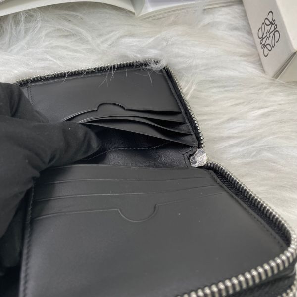 【12期0利率】LOEWE 雙層拉鍊零錢短夾【9成新】 