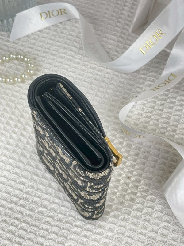 【分期0利率】Dior Saddle Lotus三折短夾【99成新】 
